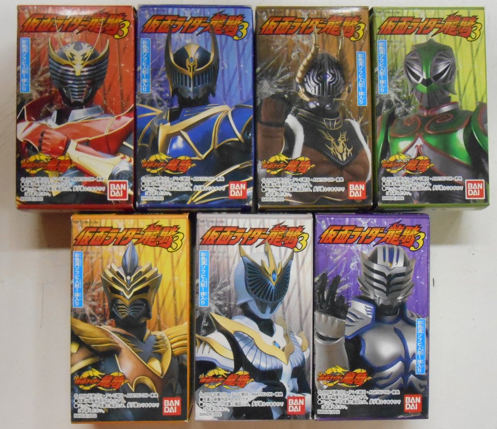 バンダイ プレイヒーロー3 龍騎 仮面ライダー龍騎 全7種セット 仮面ライダー龍騎3 まんだらけ Mandarake