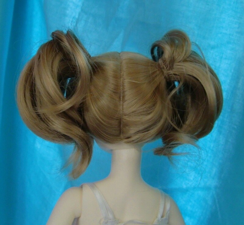 heat doll wig [himekazura] tails curl milk tea brown ms