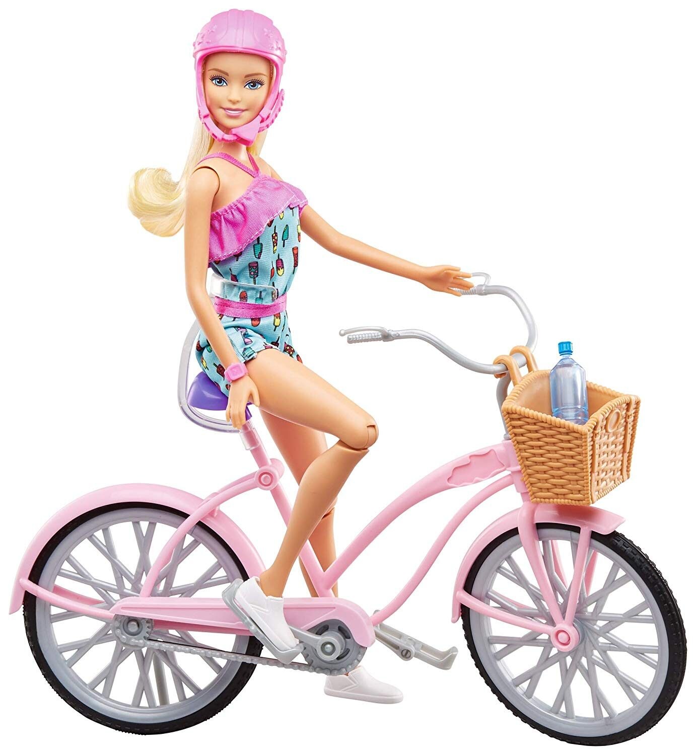 pink barbie bike