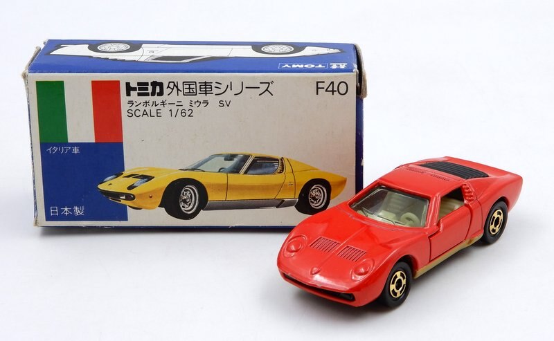 トミー トミカ青箱日本製 ランボルギーニ ミウラSV 赤/金 F40-1-1 | まんだらけ Mandarake