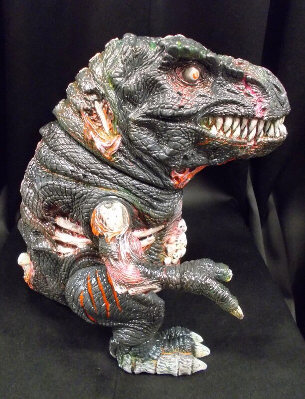 Rotten Rex Unpainted Gray James Groman SofubiLuluBell Toy 2014