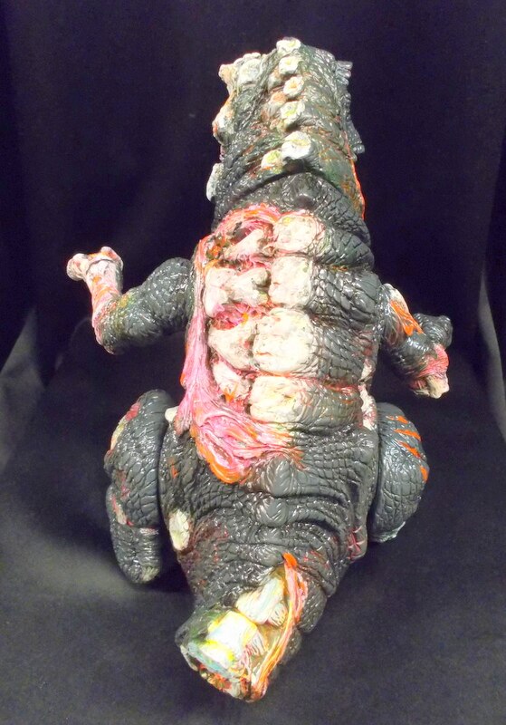 Rotten Rex Unpainted Gray James Groman SofubiLuluBell Toy 2014