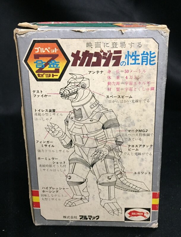 Bullmark Zincron Godzilla Mechagodzilla Press Stamp Appearing In Hakoura Movie Mandarake Online Shop