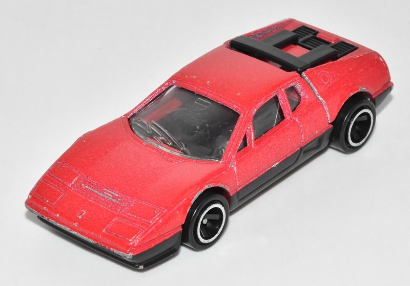 トミー トミカ青箱日本製 フェラーリ BB 512 / 赤/ツヤ消黒 /内装 黒 