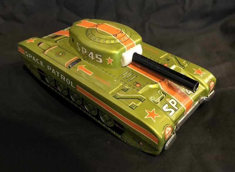 tank in a tin toy