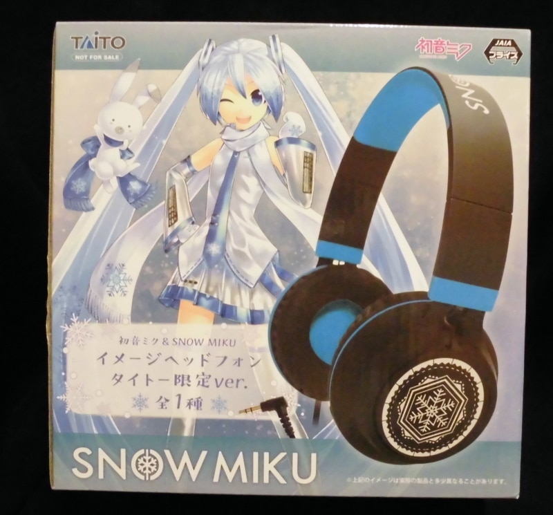 タイトー Snow Miku イメージヘッドフォン 初音ミク 黒 雪の結晶 まんだらけ Mandarake