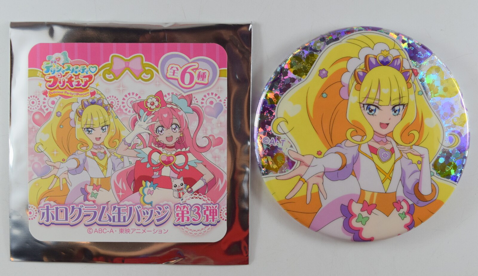 プリキュアキュアフィナーレ ホログラム缶バッジ 6 - バッジ