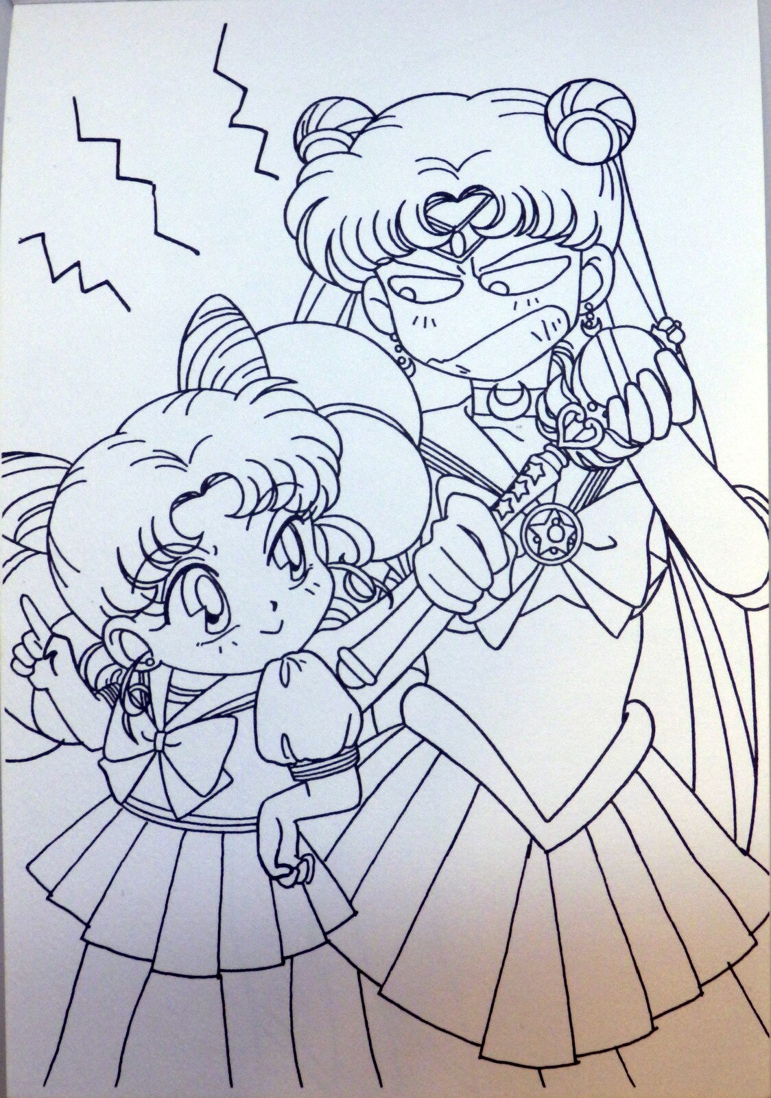 セイカ ミニぬりえ セーラームーンr Cn Diii 駆けるムーンとちびうさ まんだらけ Mandarake