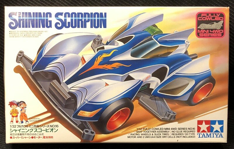 Tamiya 19416 - Mini 4WD Shinning Scorpion - Serie Fully Cowled