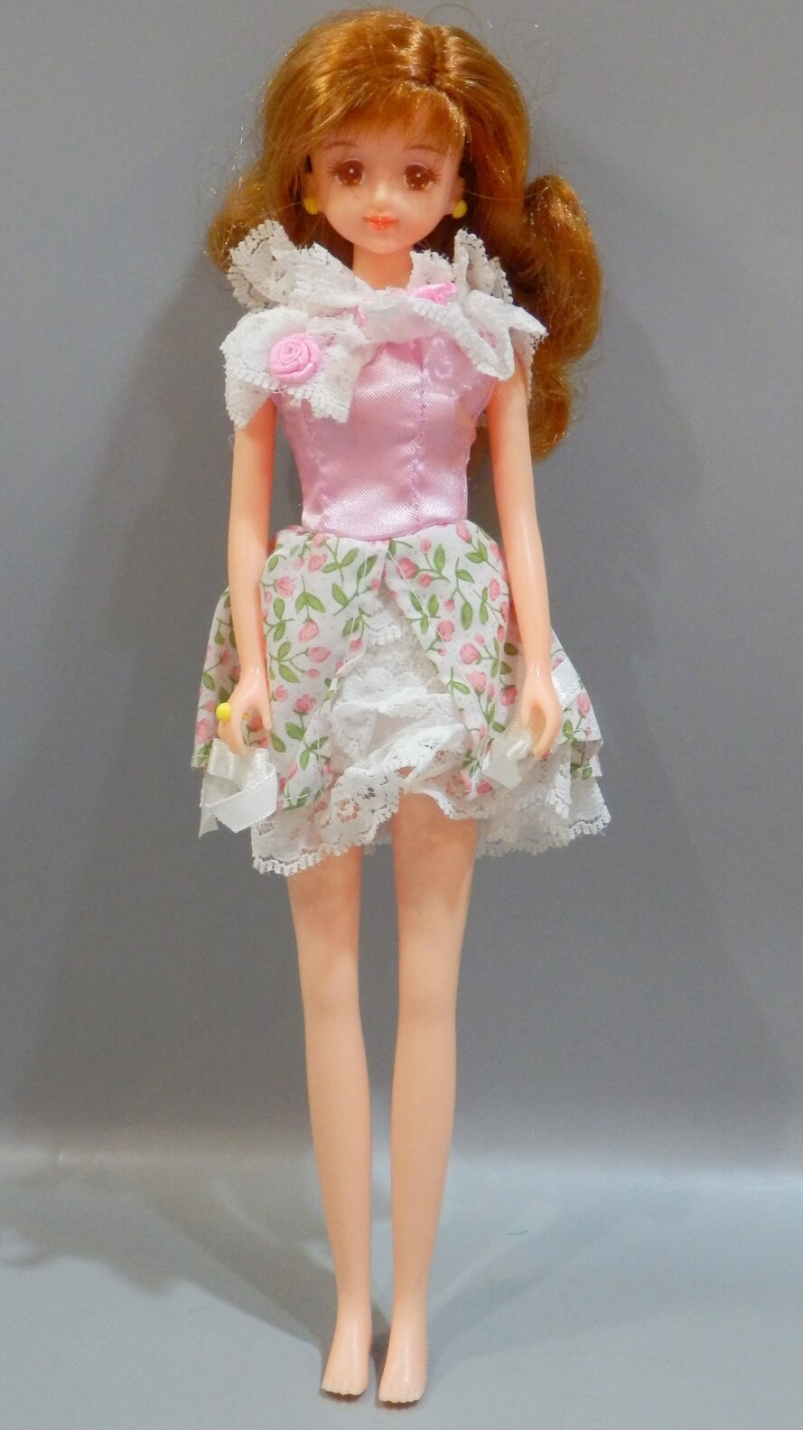 日本在庫カレンダーガール ジェニー 1997年 バースディフラワー 2月 スイートピー お誕生花 人形