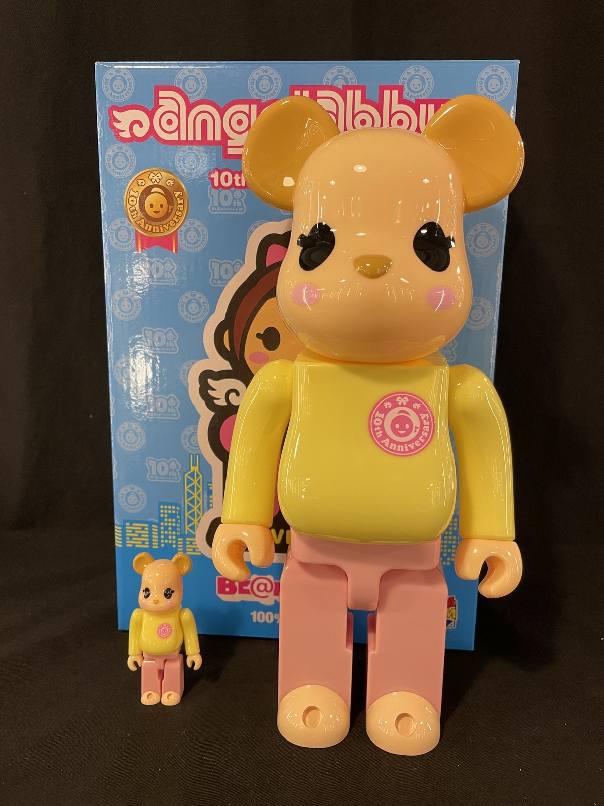 MediCom Toy Be@rbrick (Bearbrick) 100% and 400% Angel Abby 10th 