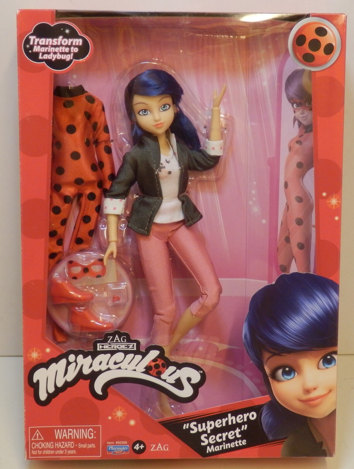 Playmates Toys Miraculous Ladybug Superhero Secret Marinette With Ladybug Fashion Outfit まんだらけ 