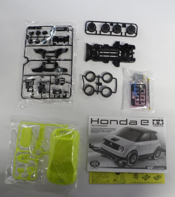 ミニ四駆】HONDA E VZシャーシ 前後スタイドダンパー改造完成品 豪華