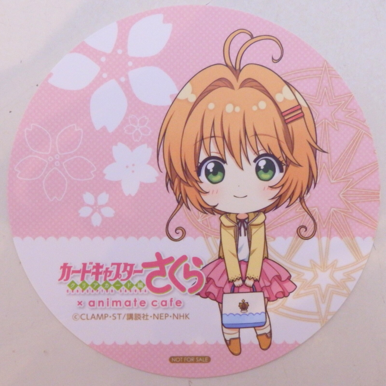 アニメイトカフェ カードキャプターさくら クリアカード編 メニュー特典 コースター 桜 私服 まんだらけ Mandarake