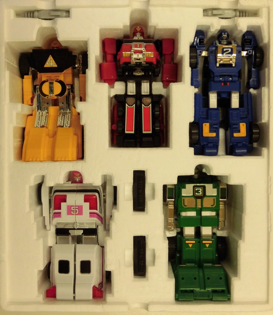 激走カーレンジャー 超合金 セット バンダイ 中古 当時物 激走戦隊カー