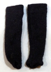 ドール衣装 40-50cmサイズ(MSD・オビツ50など)　靴下カバーor袖カバー　ブラック
