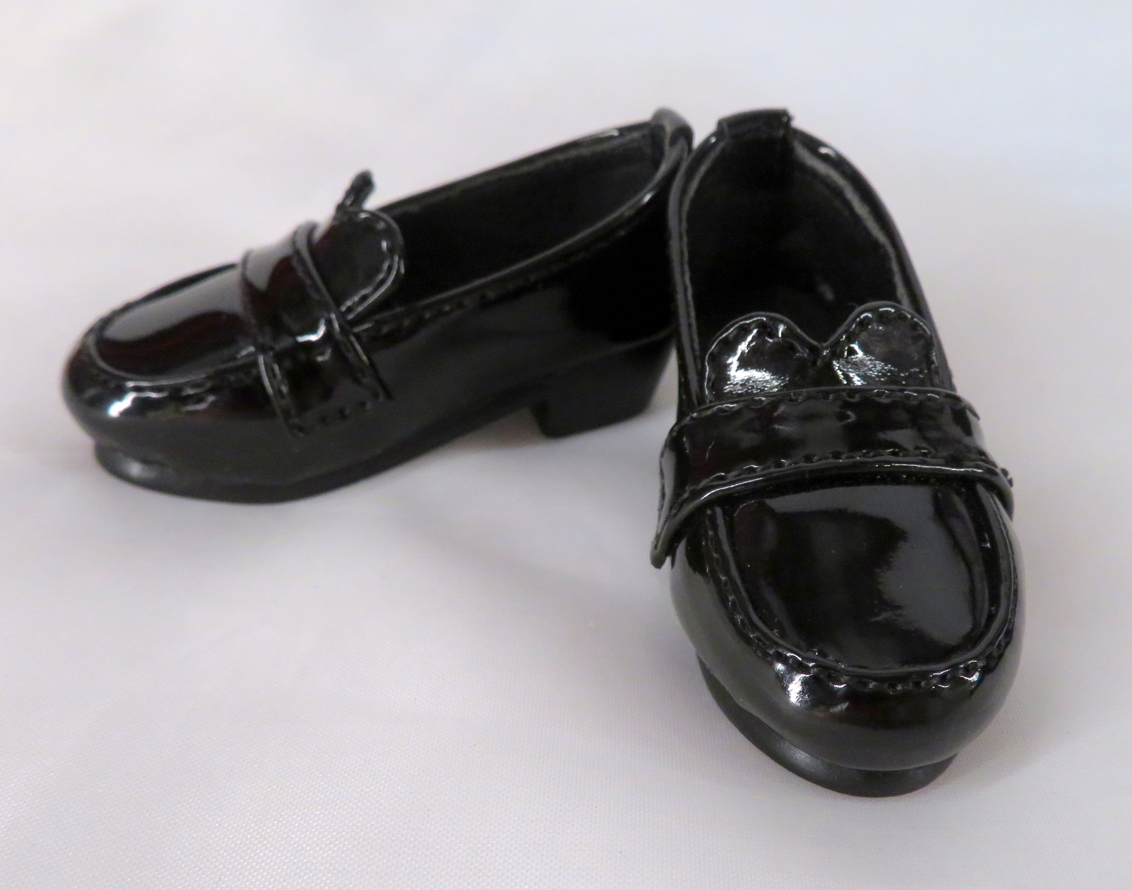 ドール用靴 MSD小さめサイズ ヒールローファー 革靴 エナメル 黒 ブラック | まんだらけ Mandarake