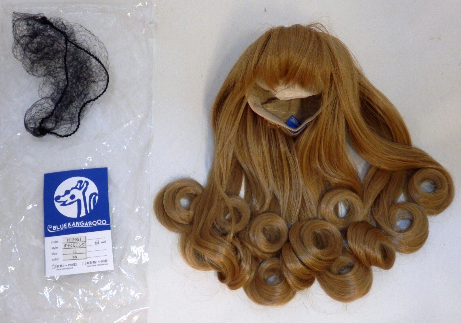 中古ドールウィッグ Blue Kangaroo製 髪有ネオブライスサイズ 裾ロール 明るい茶髪 まんだらけ Mandarake