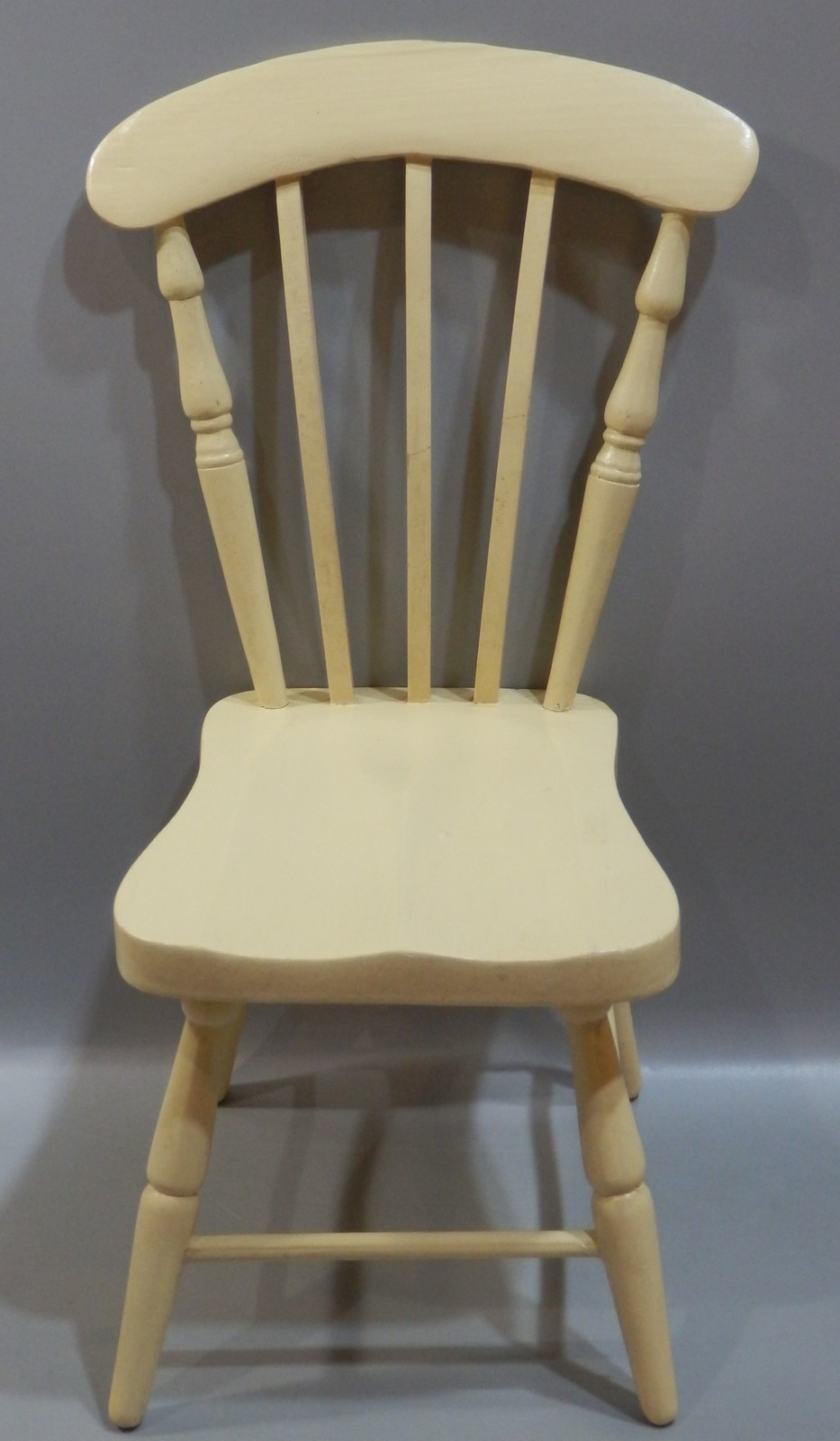 ドール用小物・家具 1/3ドールサイズ 木製椅子 チェア アイボリー