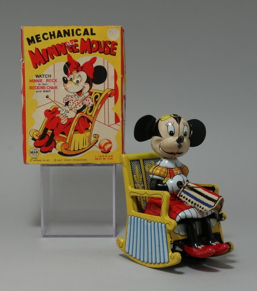 ラインマートイ ゼンマイブリキ MINNIE MOUSE ROCKING CHAIR ミニー