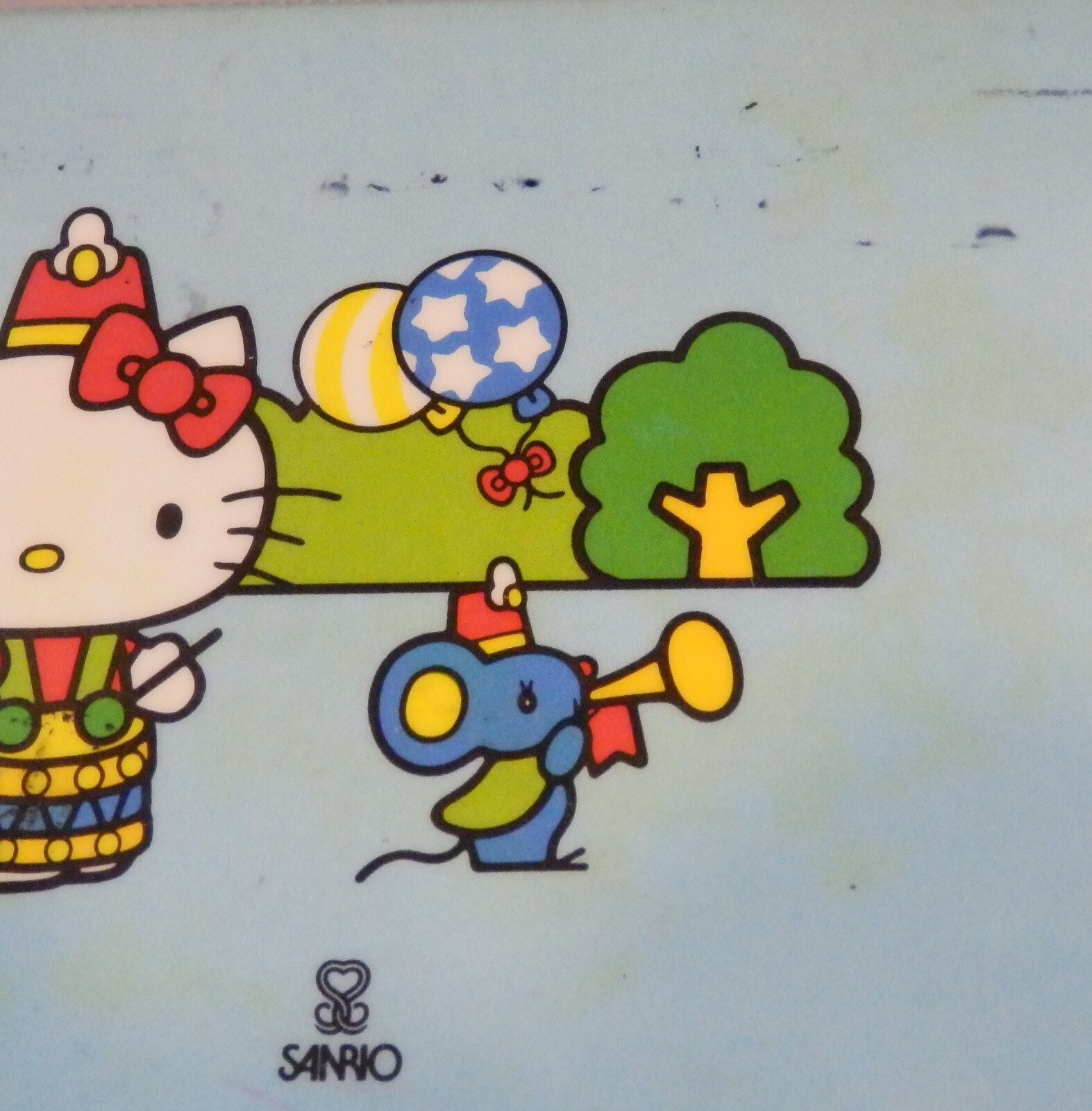 Sanrio Hello Kitty Pencil Case Circus Blue 1976 | Mandarake Online Shop