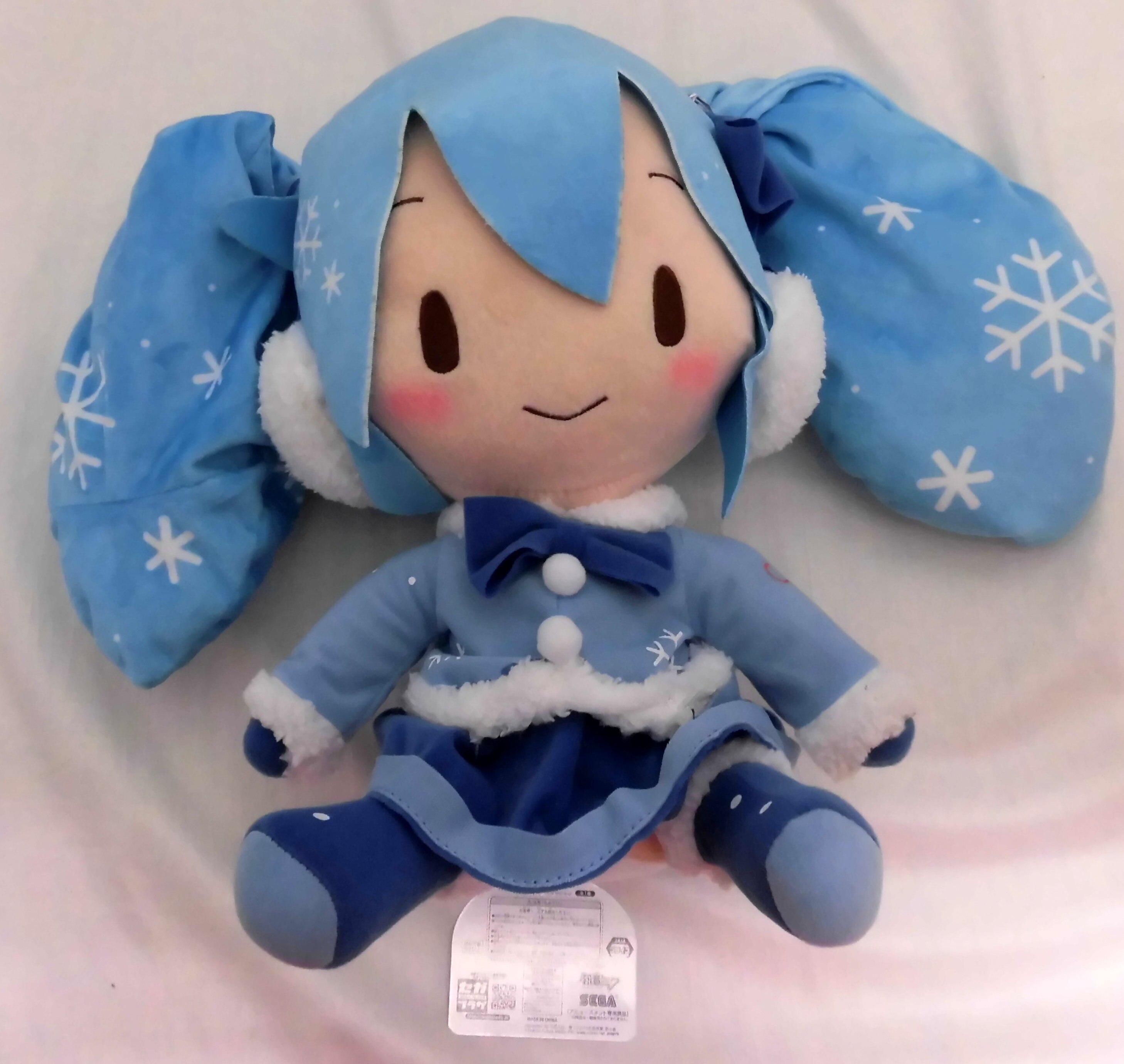 セガ スペシャルふわふわぬいぐるみ 初音ミク SNOW MIKU 2012