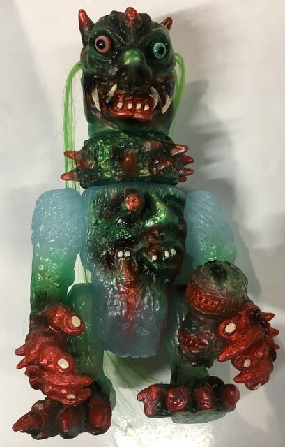 bukimiblastersevildemonmilkbluemoldedmetallicredgreenpaintgreen