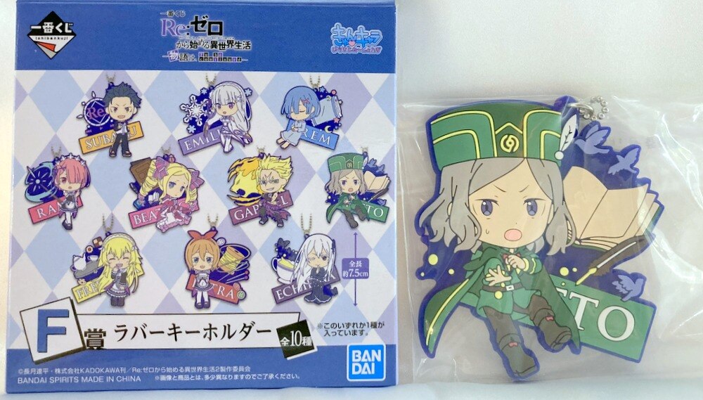 Otto Ichiban Kuji Rubber Keychain Re:Zero Another World To be Continued 
