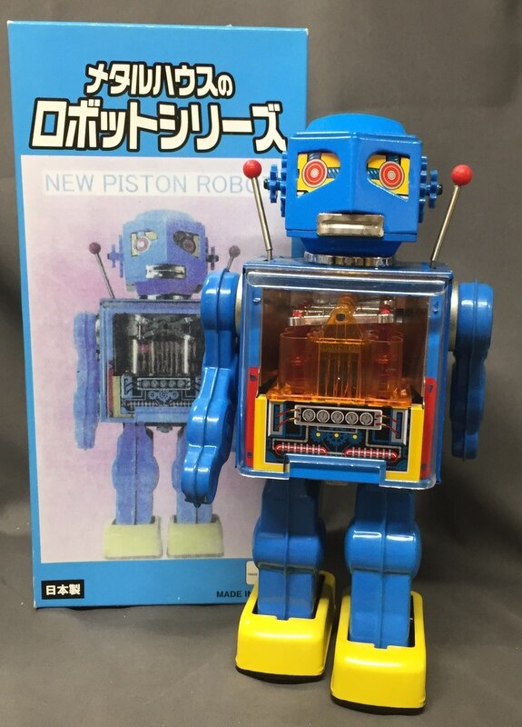 【可動品】テレビロボット　ブリキ　メタルハウス　battery operated