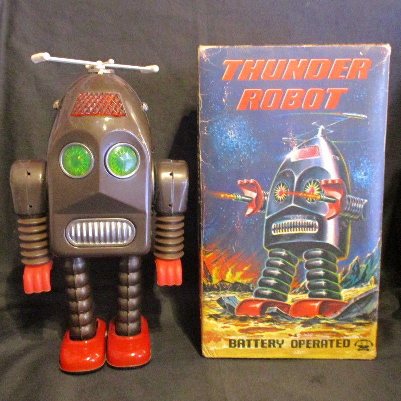 サンダーロボット THUNDER ROBOT 箱付き ブリキ 玩具 | nate-hospital.com
