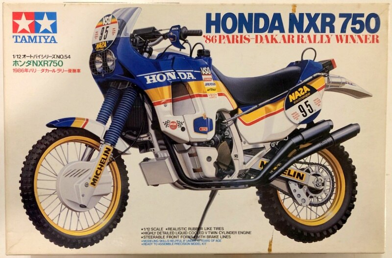 タミヤ 1 12スケール オートバイシリーズno 54 小鹿 ホンダnxr750 1986年パリ ダカール ラリー優勝車 まんだらけ Mandarake