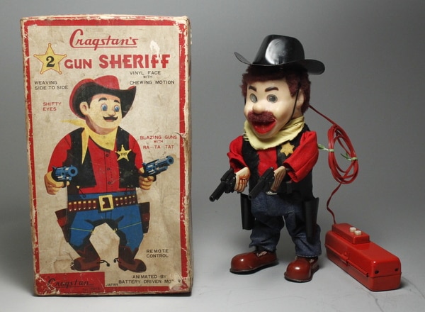 クラグスタン 米澤玩具 電動ブリキ TWO GUN SHERIFF ツーガン