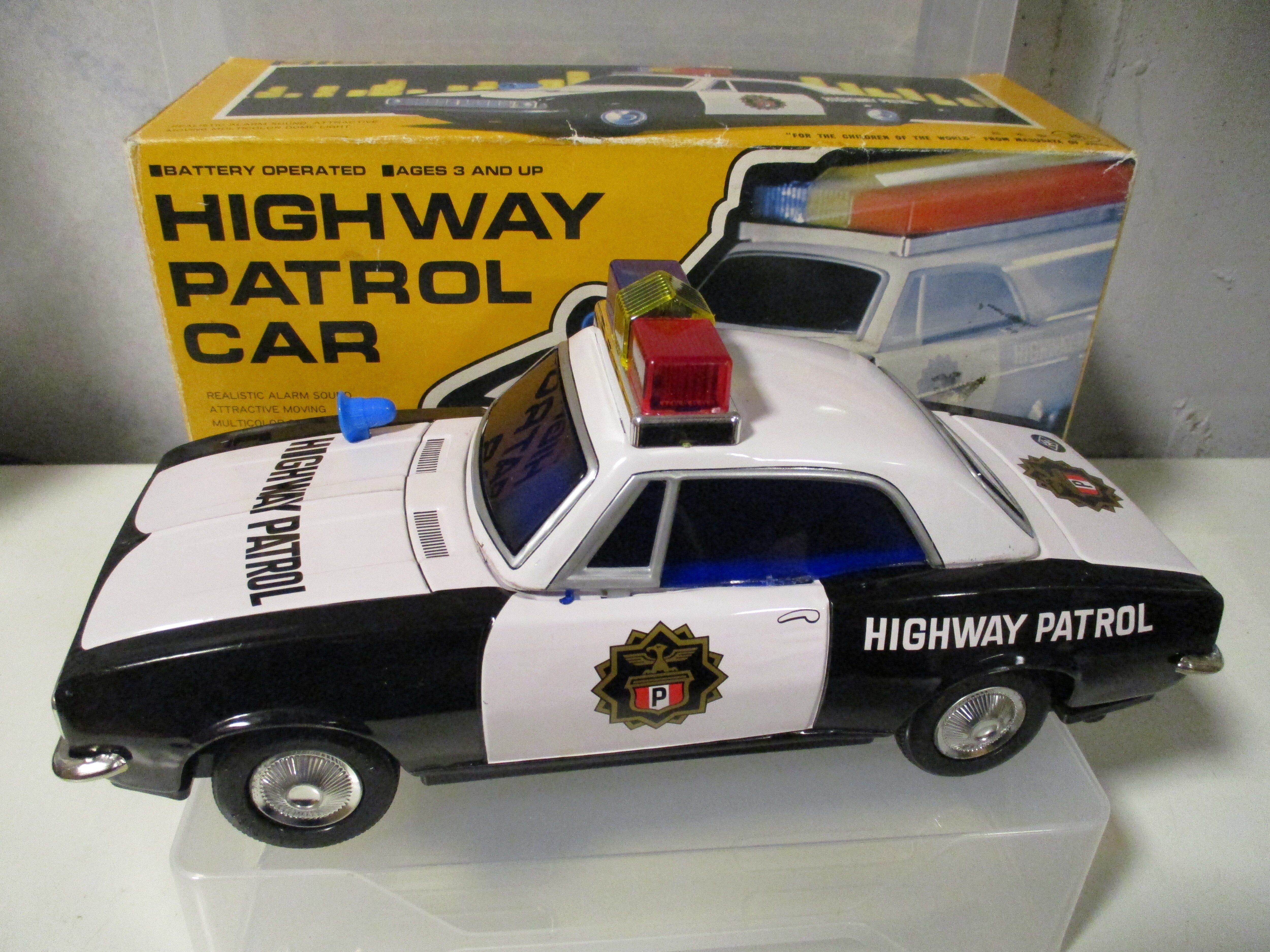 増田屋 電動ブリキ HIGHWAY PATROL CAR/ハイウェイパトロールカー