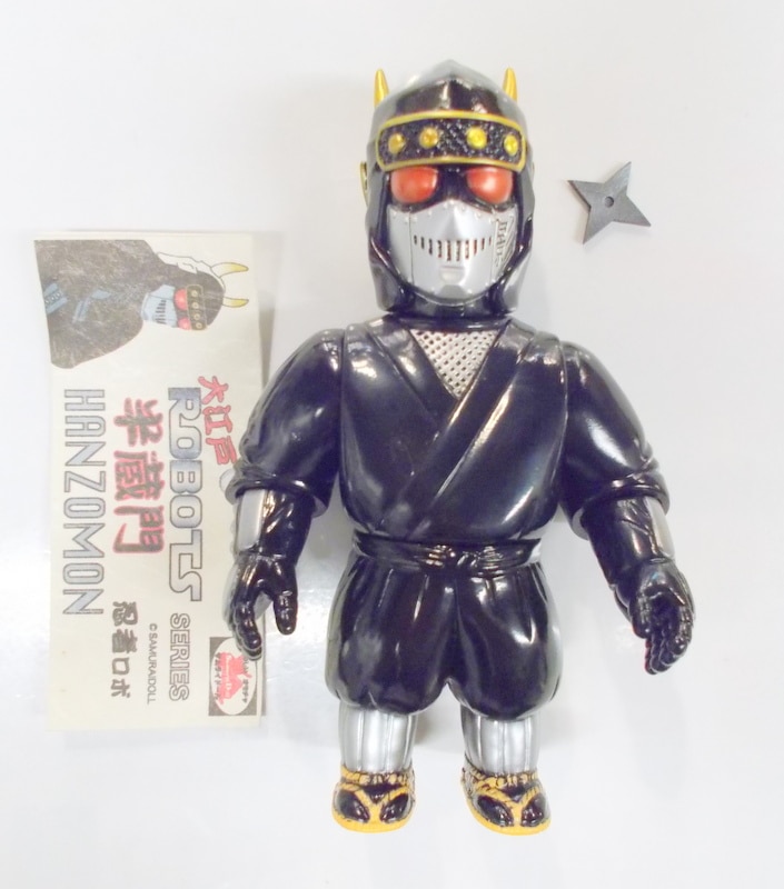 SamuraiDoll 大江戸ROBOTSシリーズ 忍者ロボ 半蔵門(黒)金般若 手裏剣