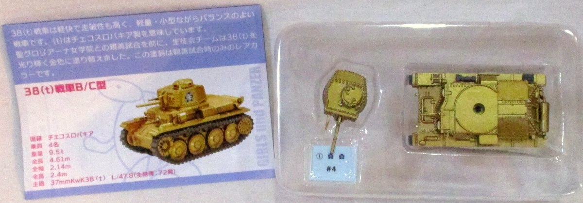F Toys プルバックタンク Vol 3 38 ｔ 戦車b C型 親善試合時 大洗女子学園 カメさんチーム 4 まんだらけ Mandarake