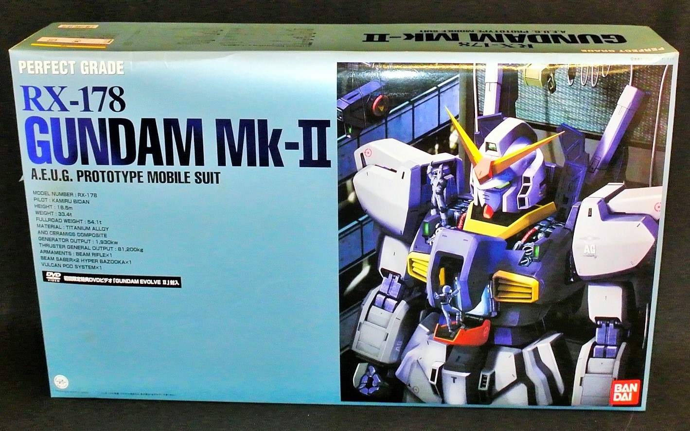 バンダイ Pg Z ガンダムmk2 エゥーゴ 初回dvd入 1 60 まんだらけ Mandarake