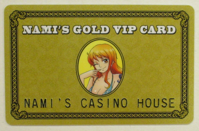 Buitenboordmotor metaal breuk Shueisha Tokyo One Piece Tower "of Nami casino house" NAMI'S GOLD VIP CARD  | Mandarake Online Shop
