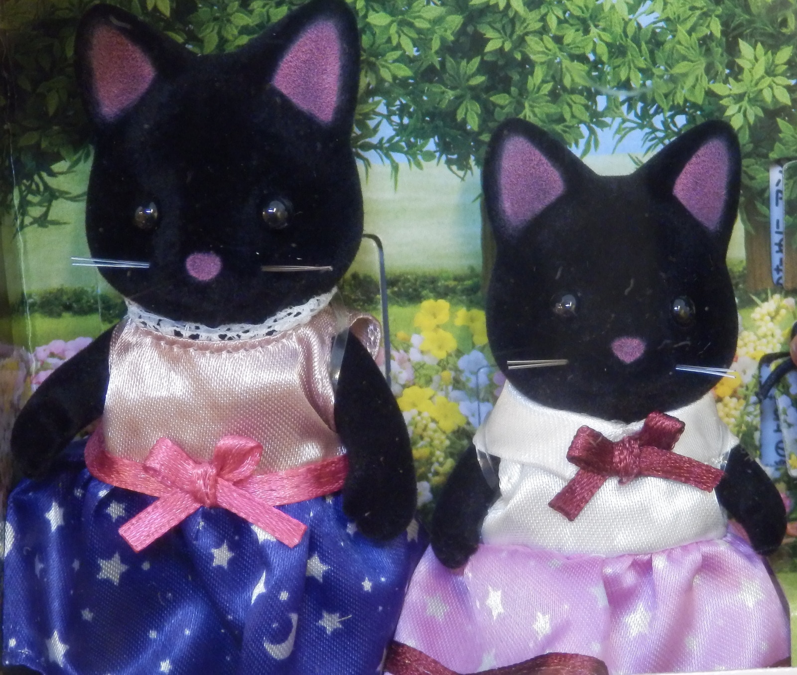Epoch FS-37 Sylvanian Families Starry Sky Cat Family Black for sale online 