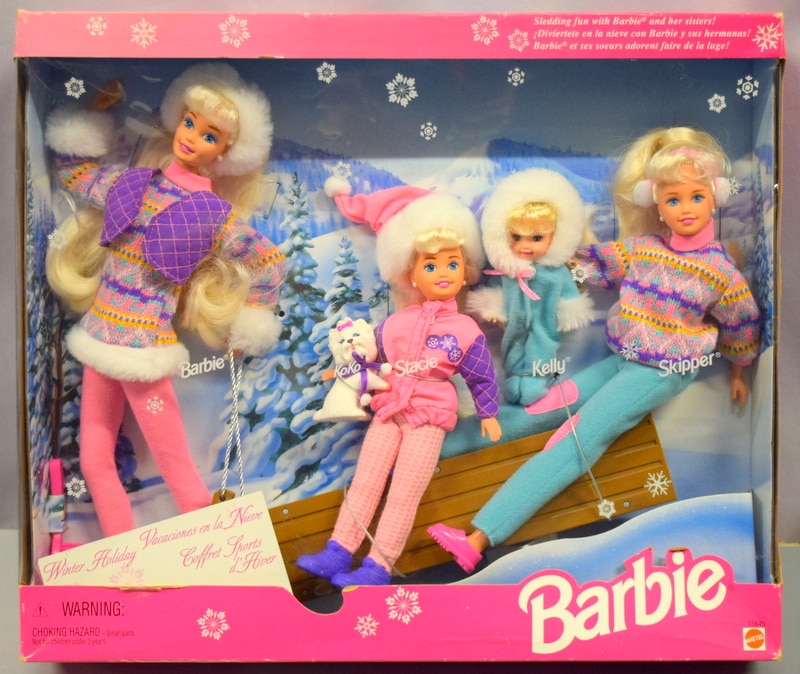 winter holiday barbie