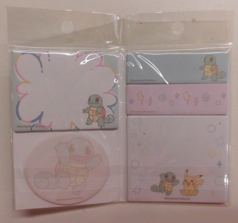 マリモクラフト ブック型付箋 Pikachu Friends ポケットモンスター ゼニガメ Nino Nino まんだらけ Mandarake