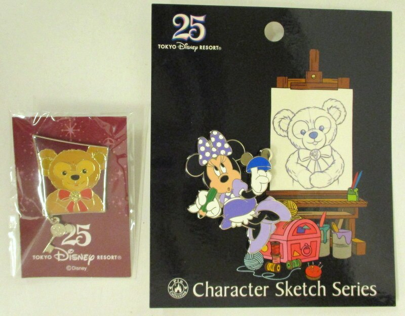 東京ディズニーリゾート 25周年配布ピンズ ダッフィー ミニー キャラクタースケッチシリーズ 非売品 まんだらけ Mandarake