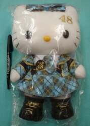 A stuffed animal/Hello Kitty 