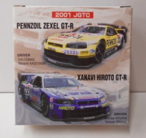 トミカ/アイアイアド特注 2001 JGTC GT-R R34 PENNZOIL ZEXEL/XANAVI HIROTO 2台セット