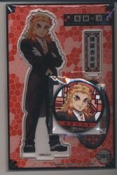 Acrylic mascot and Can Badge Seted