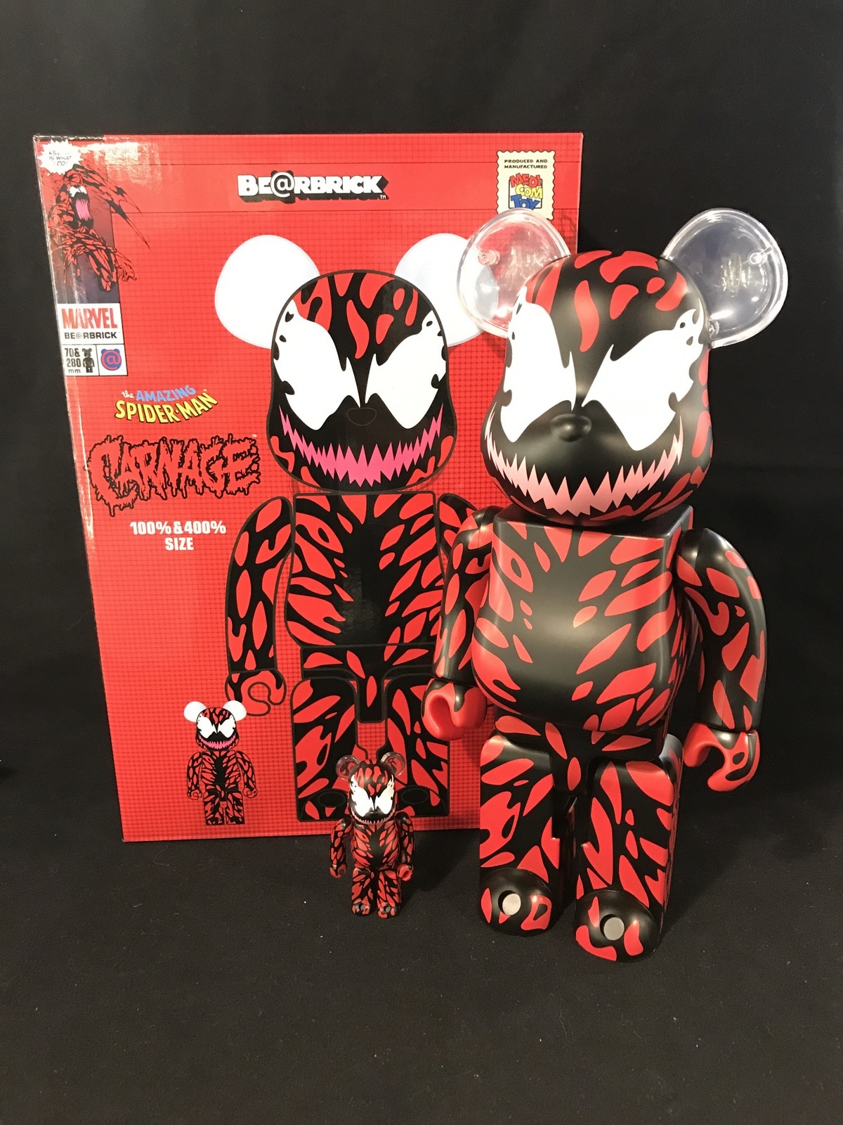 BE@RBRICK SPIDER-MAN CARNAGE 100％＆400％ | hartwellspremium.com