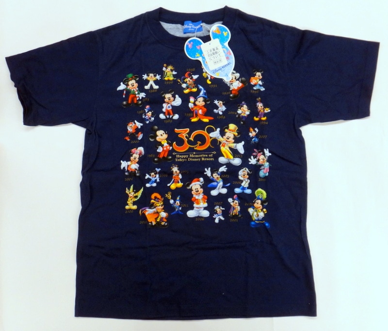 まんだらけ通販 東京ディズニーリゾート Tシャツ M 歴代ミッキー Tdr30周年 Happy Memories Of Tokyo Disney Resort 30周年 中野店からの出品