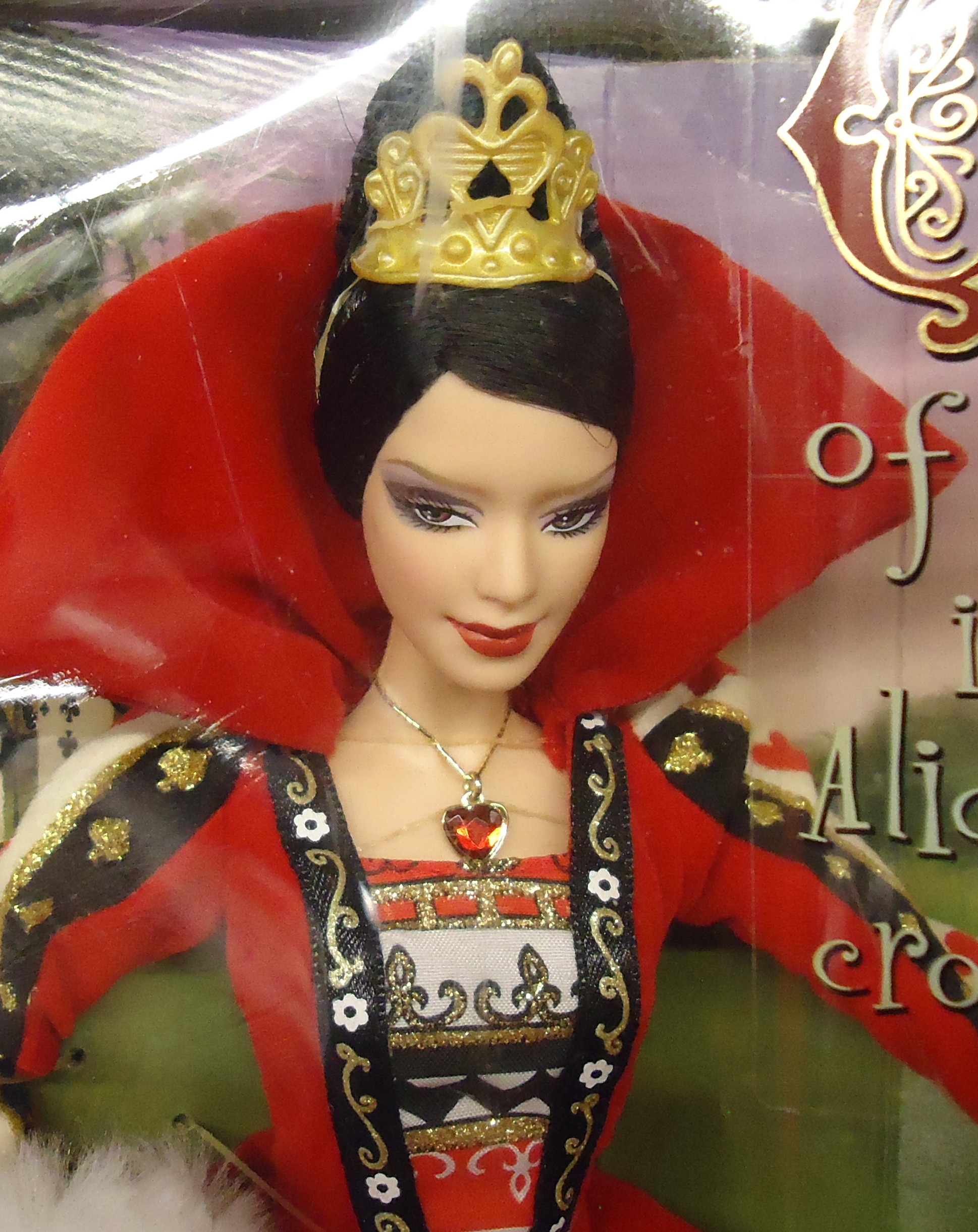 Alice In Wonderland Queen Of Hearts Barbie Doll 2007 Silver Label