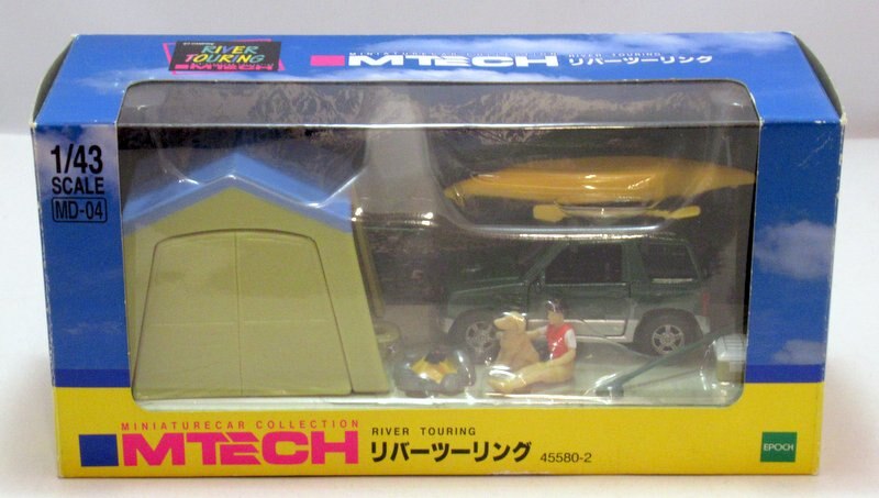 エポック社 1/43M-TECH リバーツーリング/パジェロミニ(キャリア付き