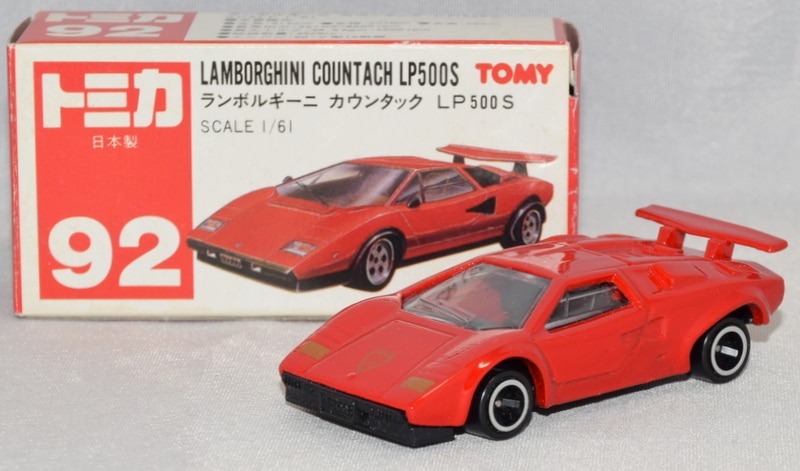 トミー トミカ赤箱日本製 ランボルギーニ カウンタック LP500S 92 
