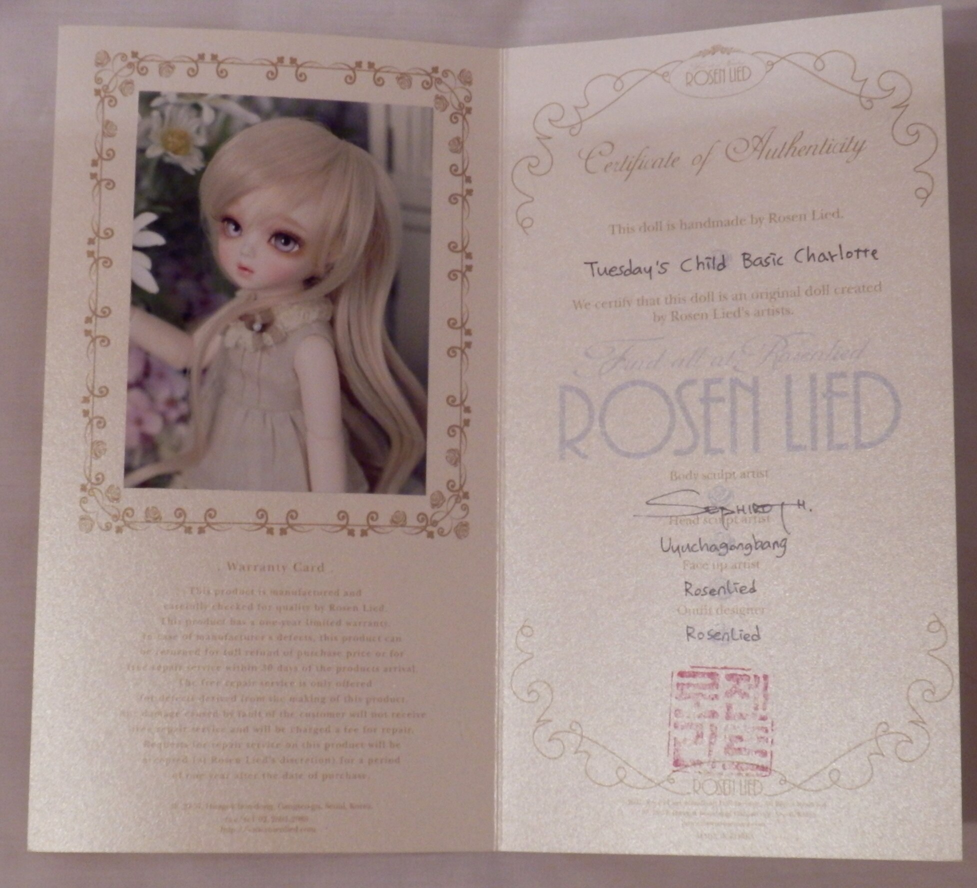 Rosen Lied Tuesday's Child Basic Charlotte normal skin